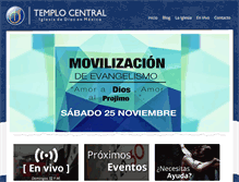 Tablet Screenshot of iglesiadedioscentral.com